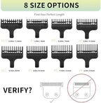 Close up of snap-on mechanism on Blotms trimmer guide combs