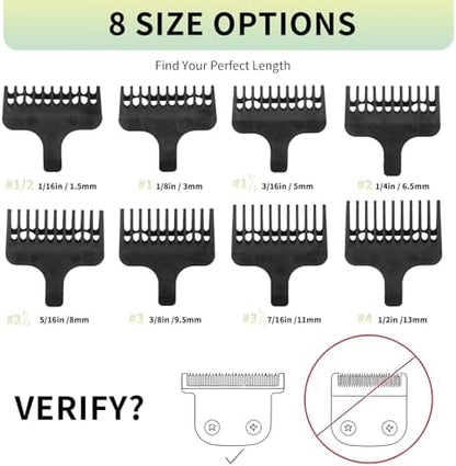 Close up of snap-on mechanism on Blotms trimmer guide combs
