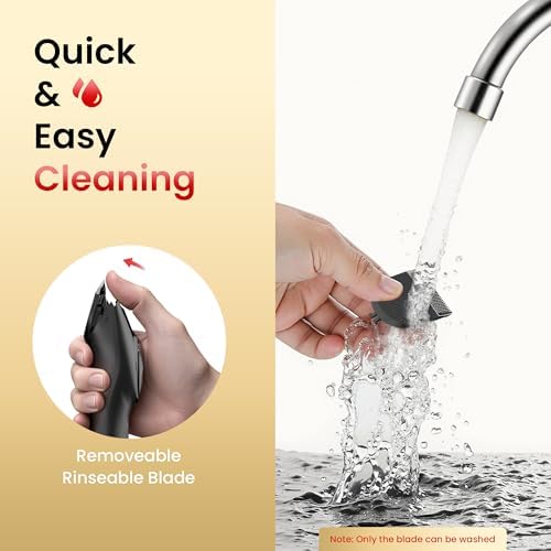 Ergonomic rubberized non slip back design of the cordless hair trimmer