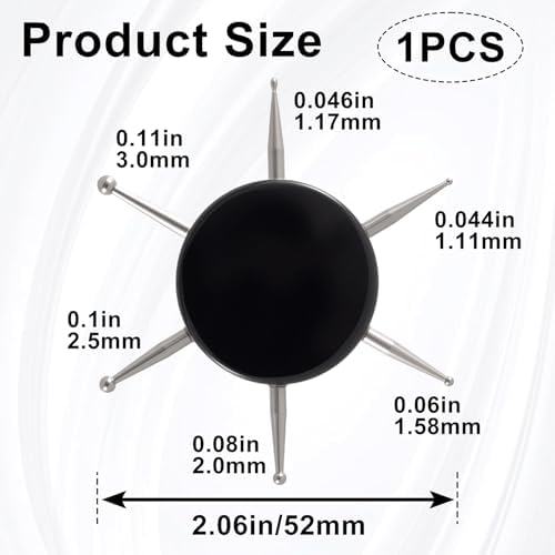 Tarini nail dotting tool showing 6 stainless steel tips