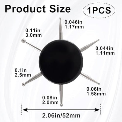 Tarini nail dotting tool showing 6 stainless steel tips