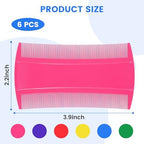 Fine tooth nit removal comb for kids and adults in bright green plastic.
