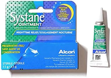Preservative free Systane eye ointment box showing USA imported labels