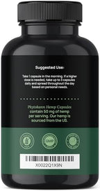 Phytokann hemp extract omega 3 6 9 dietary supplement bottle