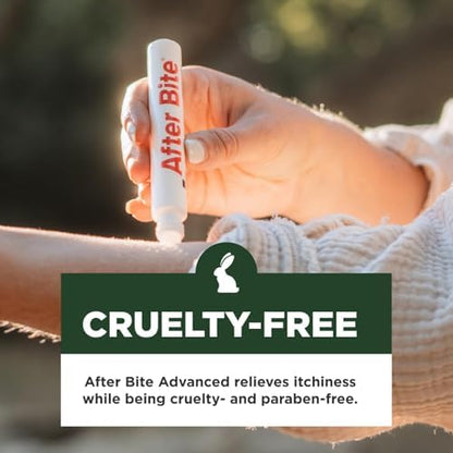 Close up of After Bite pen applicator for precise skin treatment.