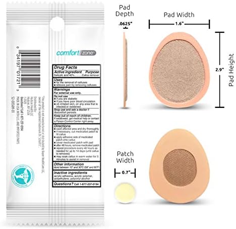 Comfort Zone 40 percent Salicylic Acid medicated patches and protective pads kit