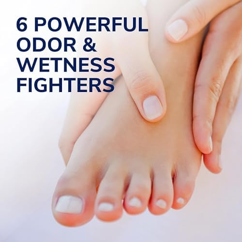 Imported Dr. Scholl's yellow bottle foot powder for athletic use.