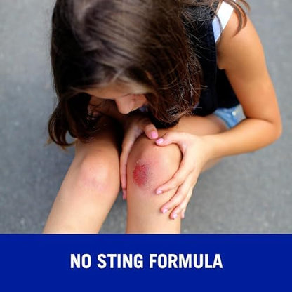 Nexcare waterproof liquid spray bottle displaying instructions for protecting minor cuts and scrapes