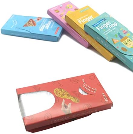 Two finger disposable napkins for hygienic dining and snacking