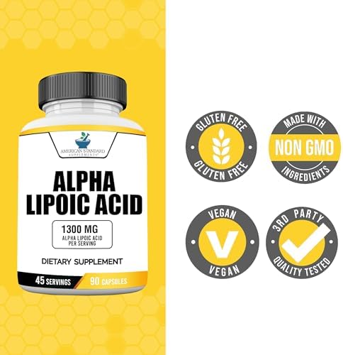 American Standard Supplements Alpha Lipoic Acid side label ingredients