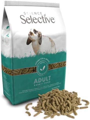 Supreme Petfoods Science Selective Adult Rabbit Food high fiber pellet closeup