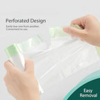 Compact rolls of toddler toilet bags packed easily inside a travel diaper bag