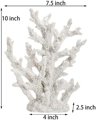 TOPZEA decorative stony coral showing close up intricate organic textures and branches.