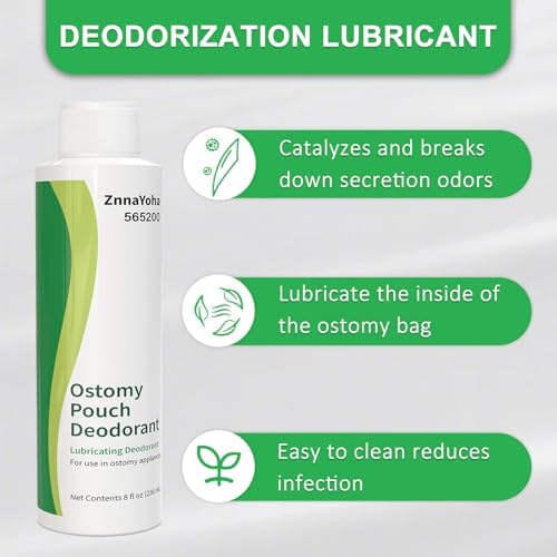 ZnnaYoha colostomy bag odor eliminator packaging showing the green and white box design