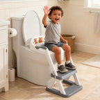 SKYROKU toddler toilet trainer featuring triangular stabilized base for safety