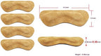 Thick padded heel cushions showing the self-adhesive backing for secure grip.