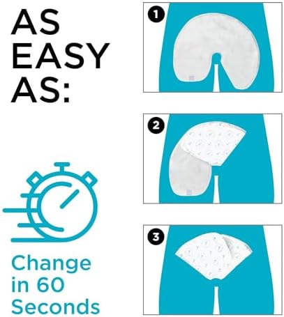 QuickChange male incontinence wrap spread out flat showing the adjustable one size design and soft microfiber fabric.
