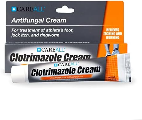 Authentic imported USA CareAll Antifungal Cream ingredients panel