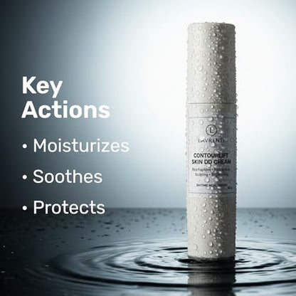 LAVRENTI daily defense face cream with niacinamide and rice peptides for skin sculpting.
