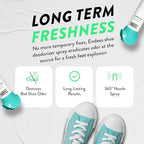 Endees travel size shoe deodorant spray for gym bags and sneakers