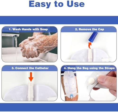 Three pack of Gadget Beyond premium urinary drainage bags packaging