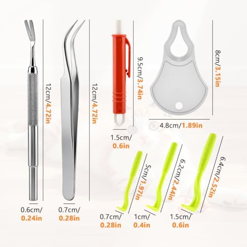 Portable storage set for Frinovalt tick remover tools