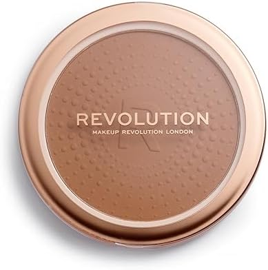 Makeup Revolution London Mega Bronzer 02 Warm front view clear compact