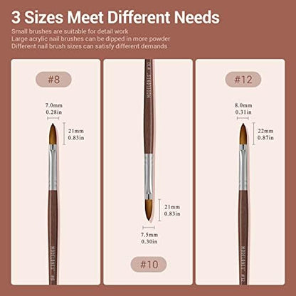 Modelones nail brush with protective storage tube