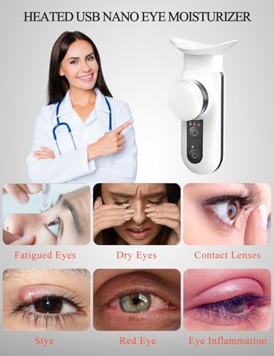 Vowleike rechargeable eye drop helper being filled with saline solution.