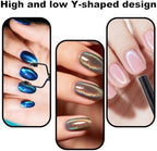 Using Xanthelle magnetic tool on gel polish nails