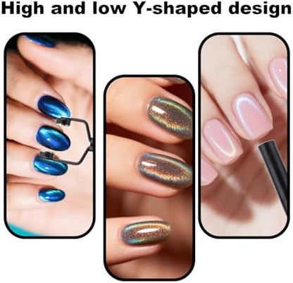 Using Xanthelle magnetic tool on gel polish nails