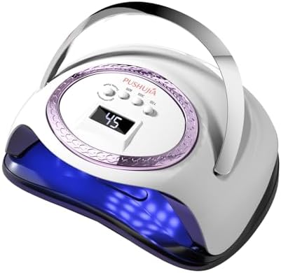 PUSHUJIA 288W gel nail dryer interior layout displaying 66 light beads.