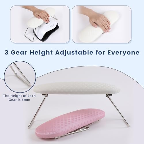 Folded Ylhzpl manicure hand rest cushion for storage