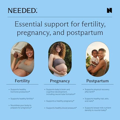 Needed Prenatal capsules dietary supplement packaging