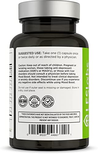 Vegetarian capsules of LES Labs Mood Boost for relaxation and better sleep