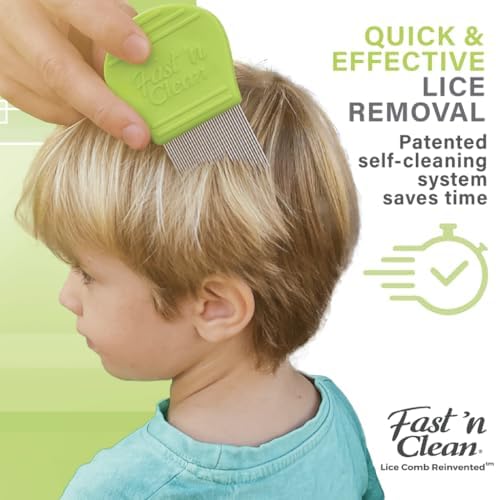 Plastic nit comb for kids and adults hair treatment