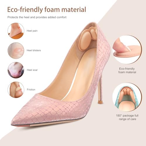 Adhesive backing demonstration for loose shoe filler inserts