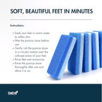 DeEnti pedicure tools showing two different coarseness levels for skin smoothing