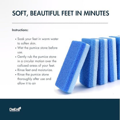 DeEnti pedicure tools showing two different coarseness levels for skin smoothing