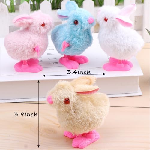 Audaisyly novelty hopping chick toy closeup showcasing the soft yellow fluff material and side winding key