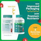 SmartyPants organic prenatal gummies supplement facts label view