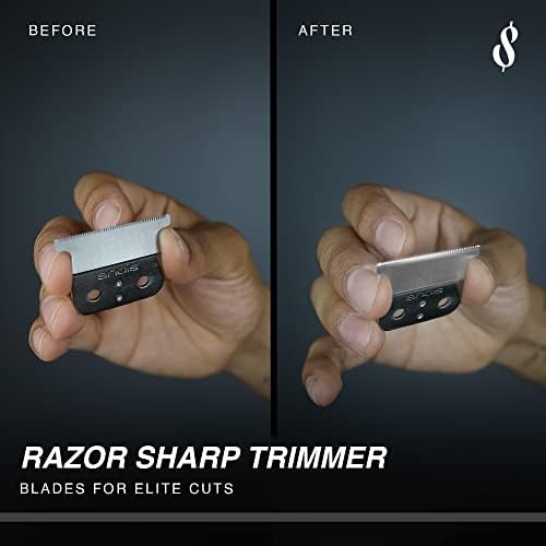 Diagram showing blade alignment on the sharpening block