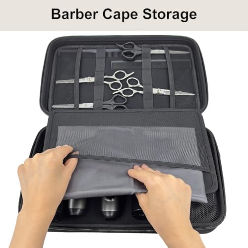 Close up of the adjustable shoulder strap attached to the professional stylist tool case