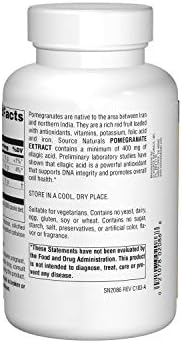 Source Naturals Pomegranate 500mg supplement tablets packaging