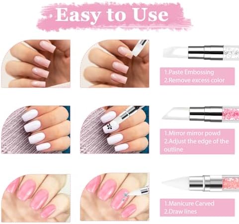 Dual tipped nail sculpture tool for precise gel design