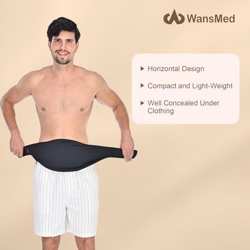 Close up of the secure hook and loop closure on the WansMed ostomy belt.