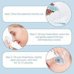 Bulk pack of 60 disposable eye bath washers for travel and first aid.