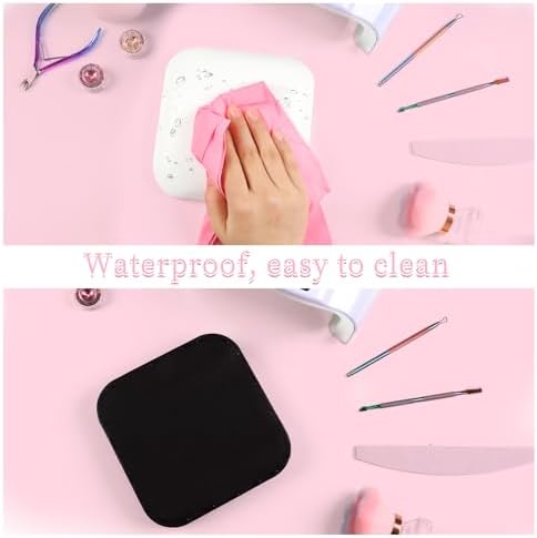 Ergonomic white nail arm rest for technicians