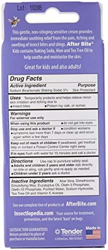 After Bite non-stinging itch relief cream packaging showing ingredients like aloe and tea tree oil.