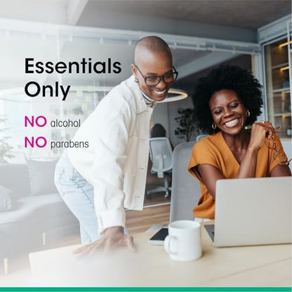 vH Essentials cleansing wipes ingredients list showing aloe and witch hazel